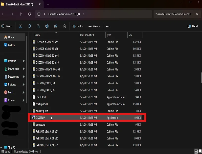 تثبيت DirectX 2010 دون اتصال