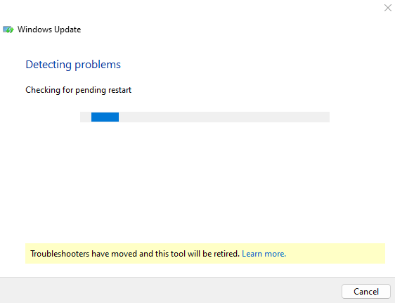 تشغيل أداة استكشاف أخطاء Windows Update وإصلاحها