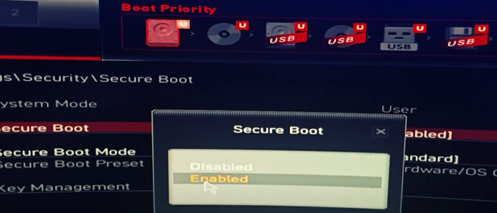 TPM 2.0 في BIOS