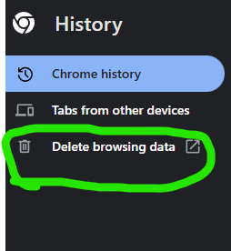 Clear Browsing Data