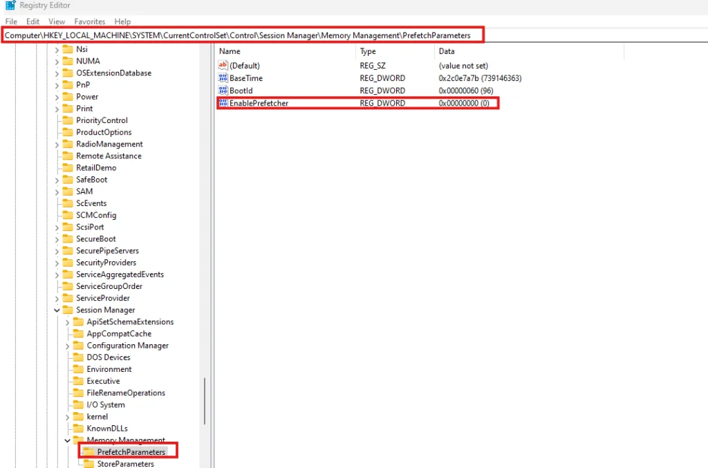 Disable SuperFetch or SysMain Service With Registry Editor (Regedit)
